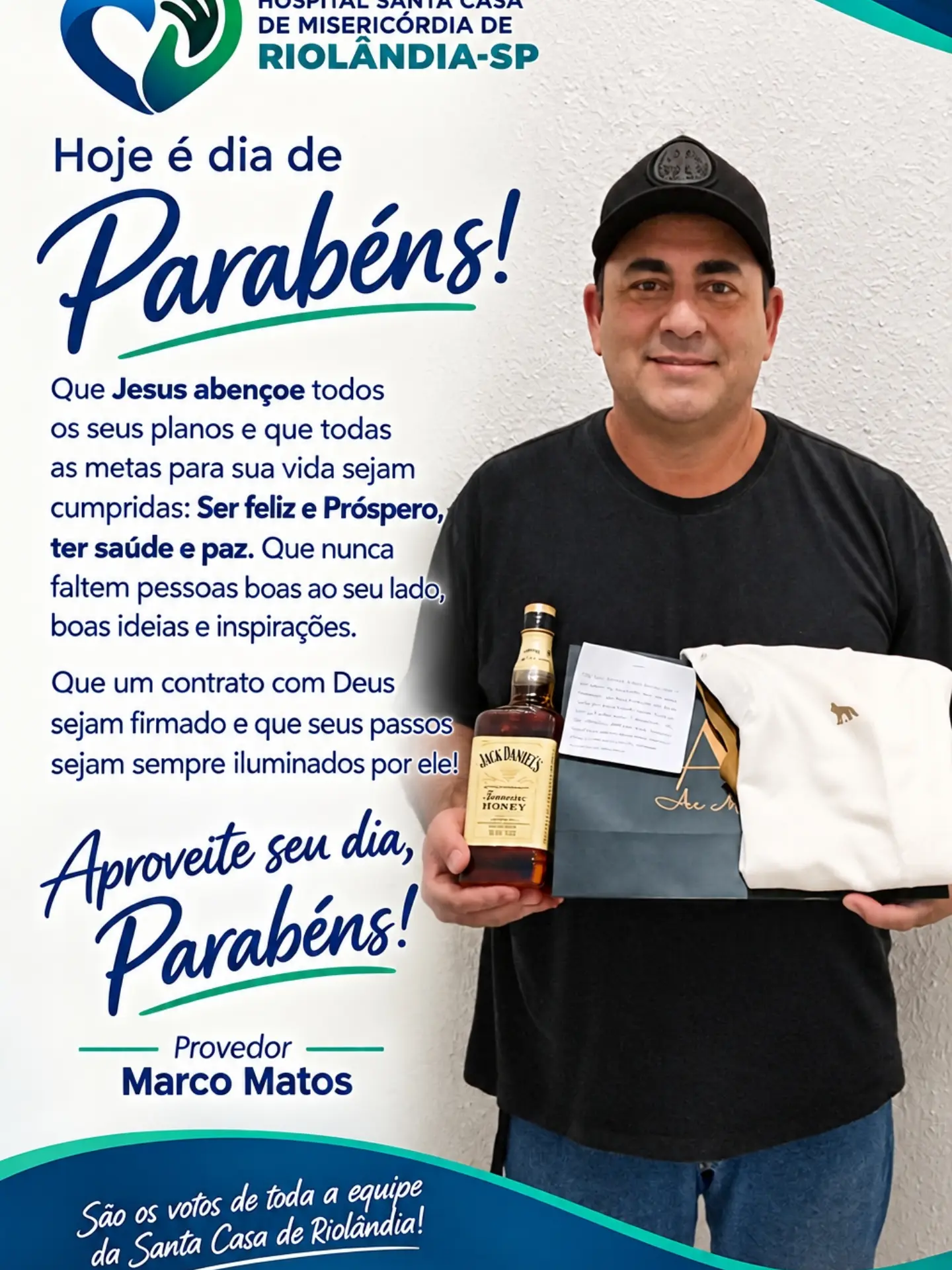 Hoje é dia de celebrar a vida do nosso Provedor, Marco Matos!
A Santa Casa de M