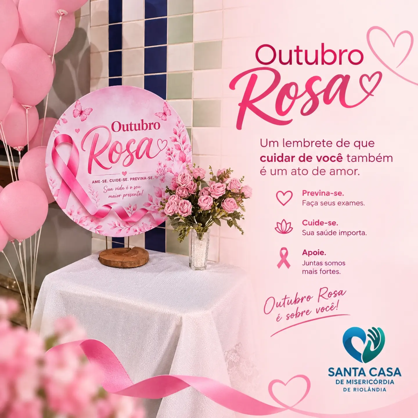 🎀 Outubro Rosa | Santa Casa de Misericórdia de Riolândia
Neste Outubro Rosa, re
