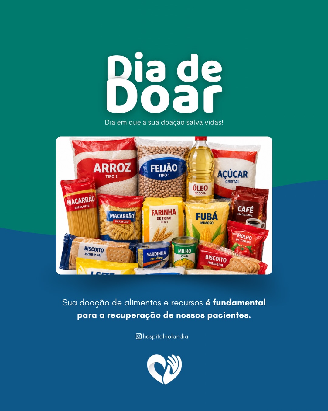 ada doação faz a diferença.
A Santa Casa de Riolândia agradece, de coração, a t